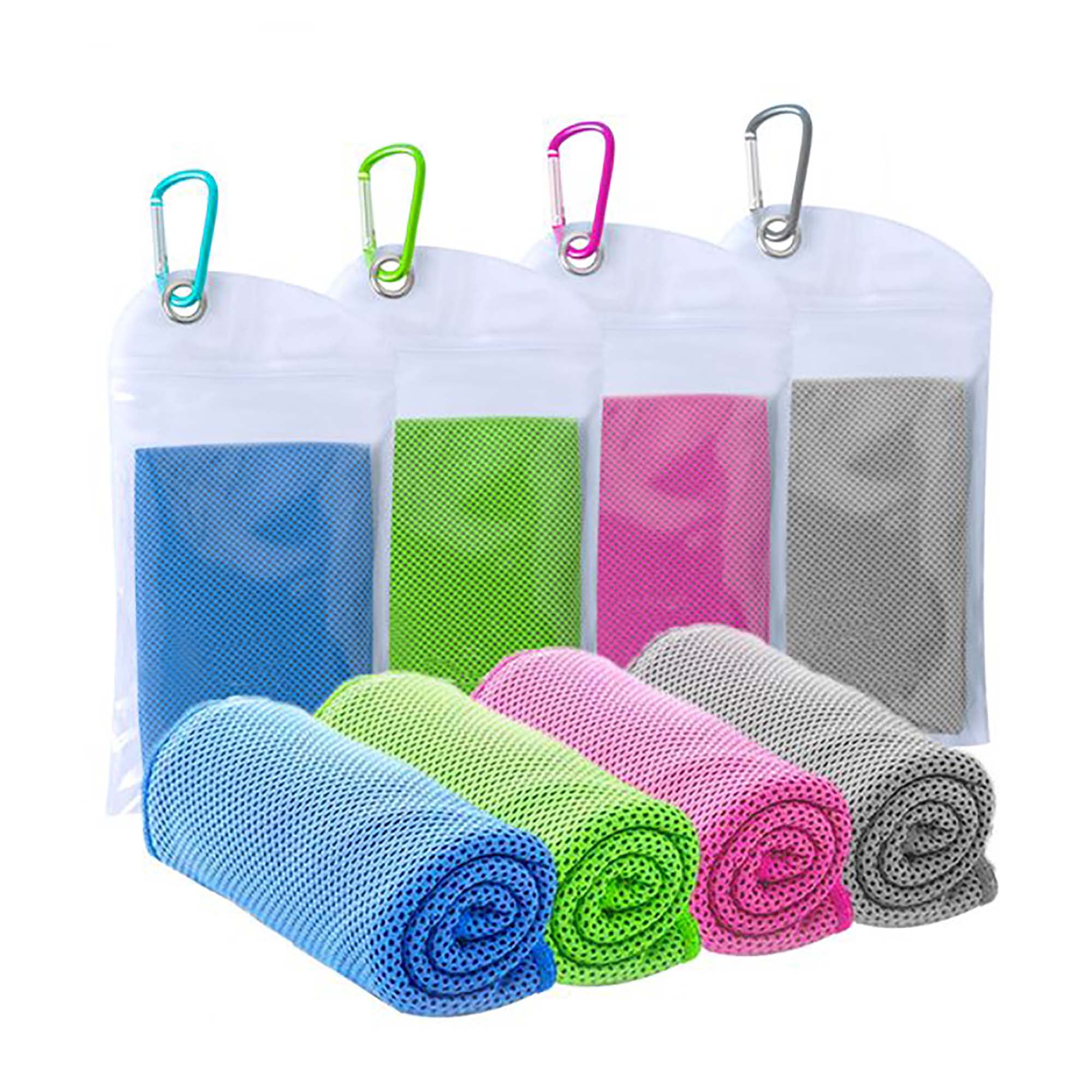 Upick 4 Packs Cooling Towels for Necks Sports Towels Cool Suitable for
