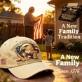 thumbnail image 1 of U.s. 250th Anniversary Hat Adjustable Patriotic Baseball Cap Unique Retro Design for Urban Streetwear, Outdoor Events, and Everyday Wear (embroidered), Beige, 1 of 11
