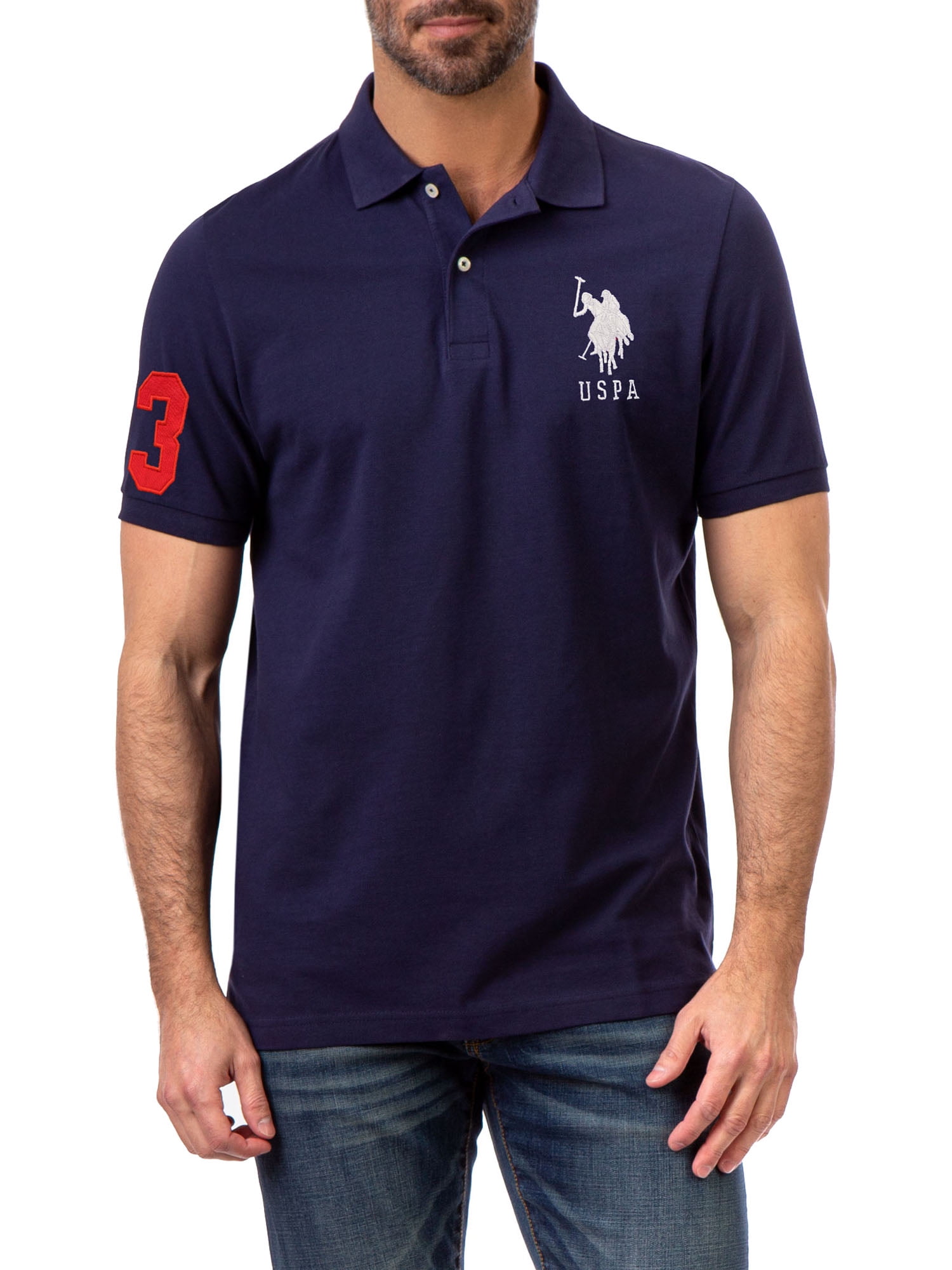 U.s. Polo Assn. Mens Pique Polo T-Shirt - Walmart.com