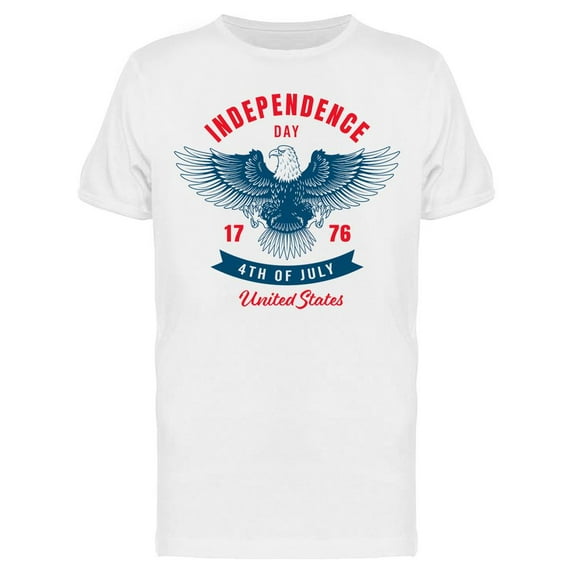 U.s.a. Independence Day Eagle T-Shirt Men -Image by Shutterstock, Male Small