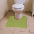 thumbnail image 1 of U-shape Toilet Mat - Non-slip Bathroom Rug, Machine Washable, Quick-dry Foam, Modern Velvet Fleece for Floor Protection and Comfort, topliu, 1 of 9