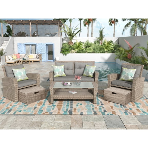 U - shaped Structure - Durable in Nature - Patio Breeze - Comfortable Backrest Support