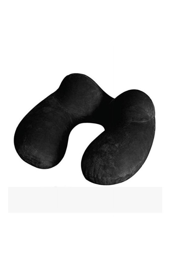 U-shaped pillow camel hump inflatable pillow airplane travel blow neck pillow three piece travel treasure