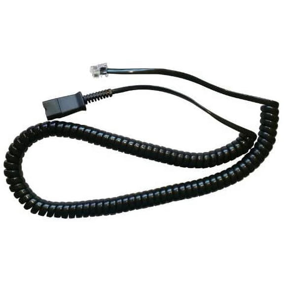 U10 Amplifier Replacement Cord for any Plantronics QD Compatible Headset - QD to RJ9