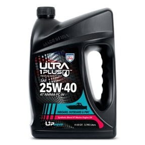 Ultra!Plus SAE 25W-40 Synthetic Blend 4T Marine Engine Oil FC-W (Gallon - 4 QTS)