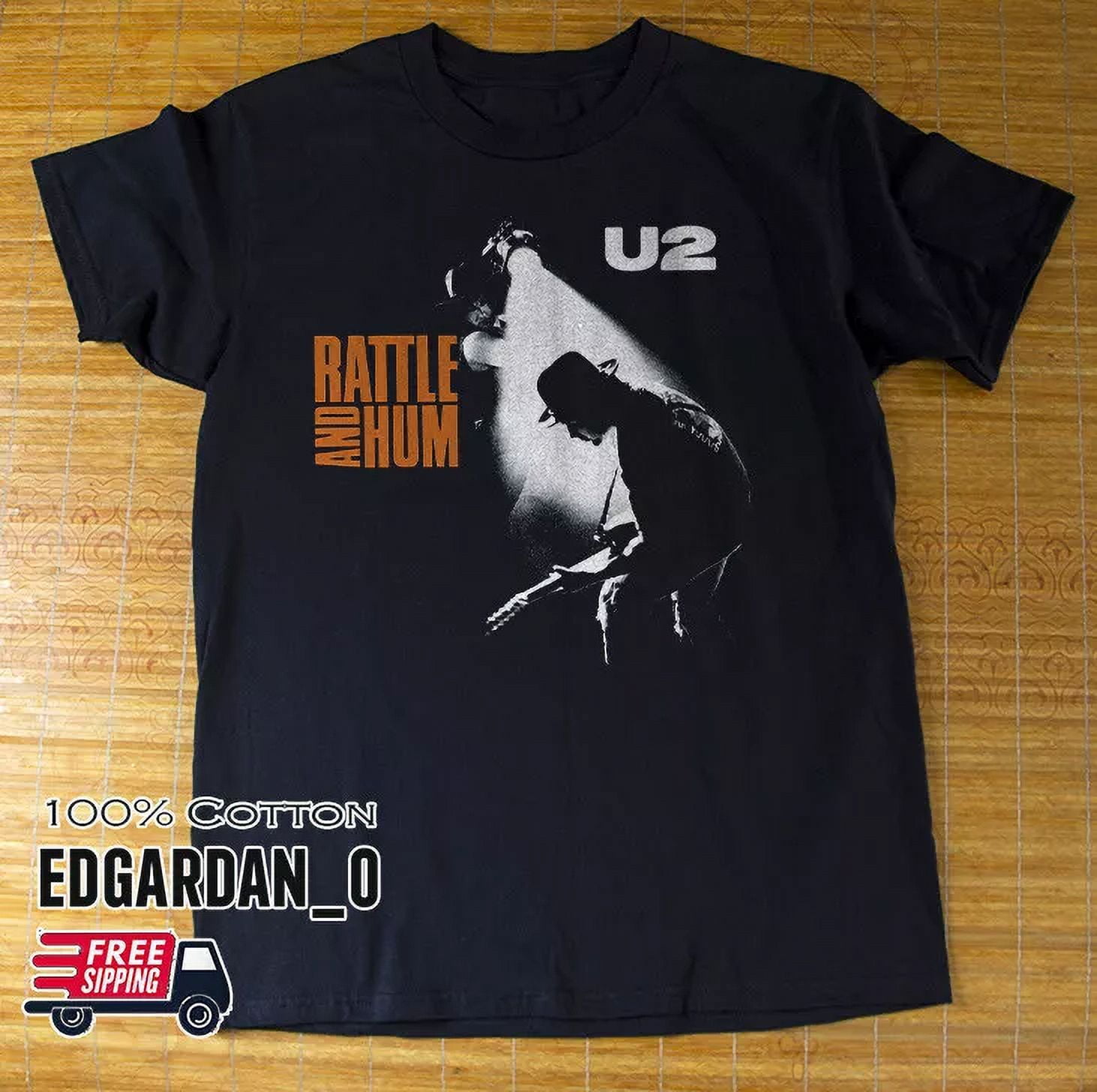 U2 Irish Rattle And Hum Album Rock Band T-Shirt Unisex S-4XL Hot ...