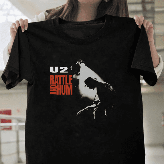 U2 Rattle And Hum Joshua Tree Rock Concert Band Unisex T-Shirt, up to size 3XL.