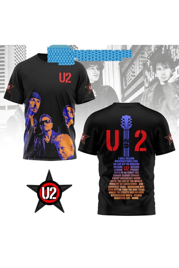 U2 Rock And Roll Hall Of Fame Introduction 2024 Black Hoodie T-Shirt