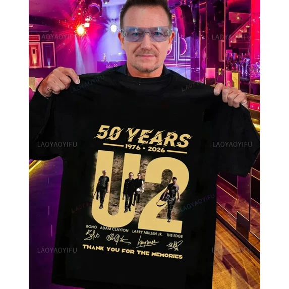 U2 Tour 50th Anniversary 2026 Collection T-shirt