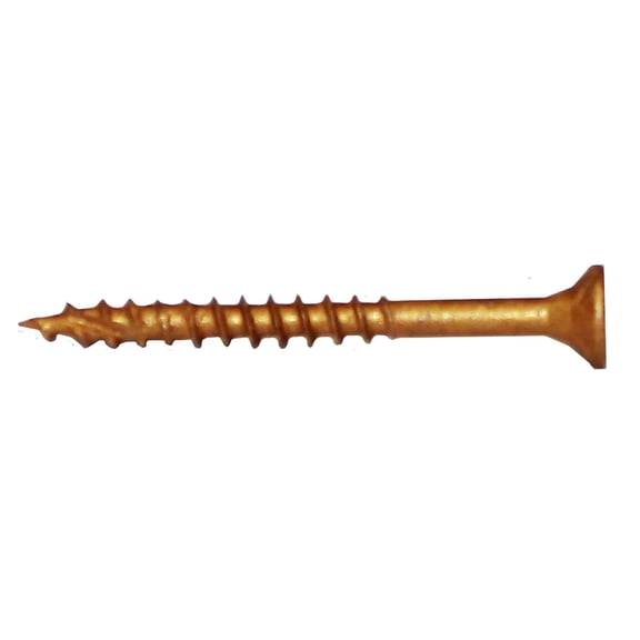 U2 U09101750P #9 x 1-3/4 in. Gold Bugle Carbon Steel Universal Screw (542-Pk)