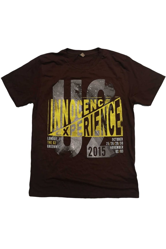 U2 Unisex T-Shirt I+E London Event 2015 (Large)