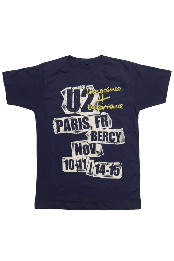U2 Unisex T-Shirt I+E Paris Event 2015 (Small)