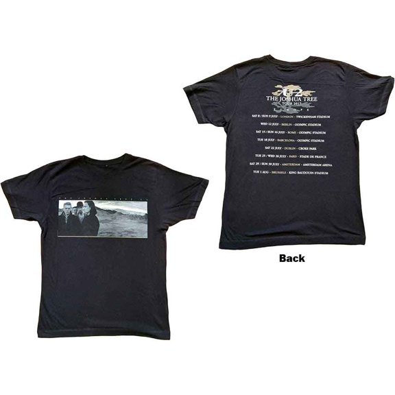 U2 Unisex T-Shirt Joshua Tree Photo (Back Print) (Medium)