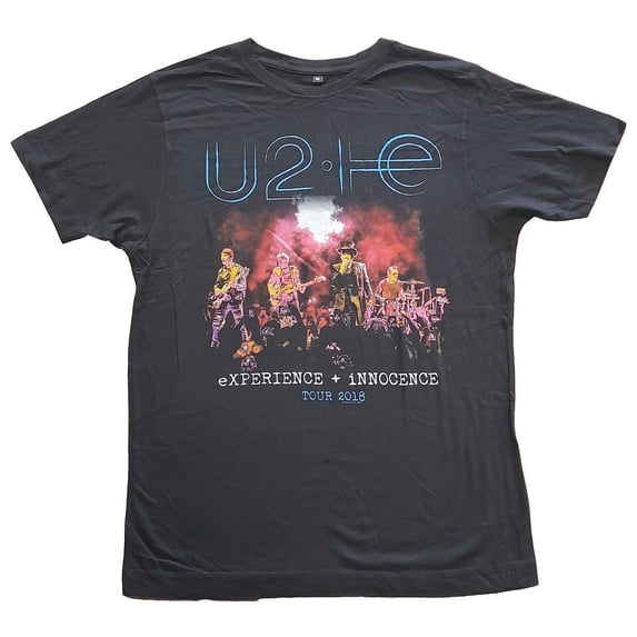 U2 Unisex T-Shirt Live Photo 2018 (Large)