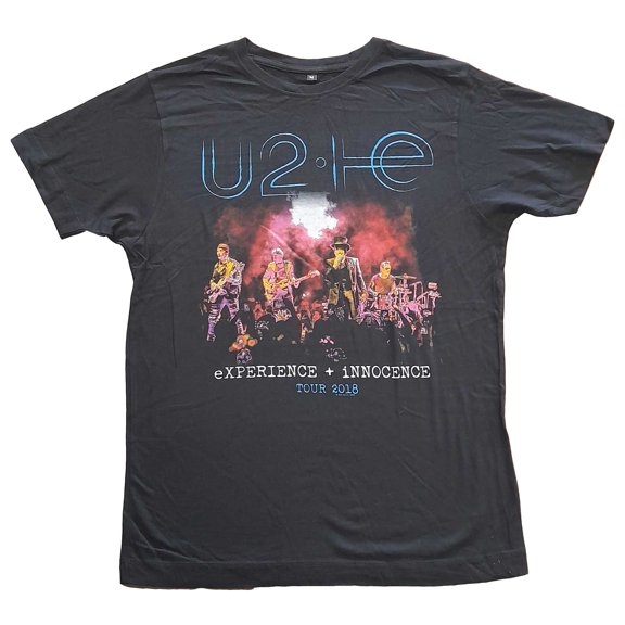 U2 Unisex T-Shirt Live Photo 2018 (Large)