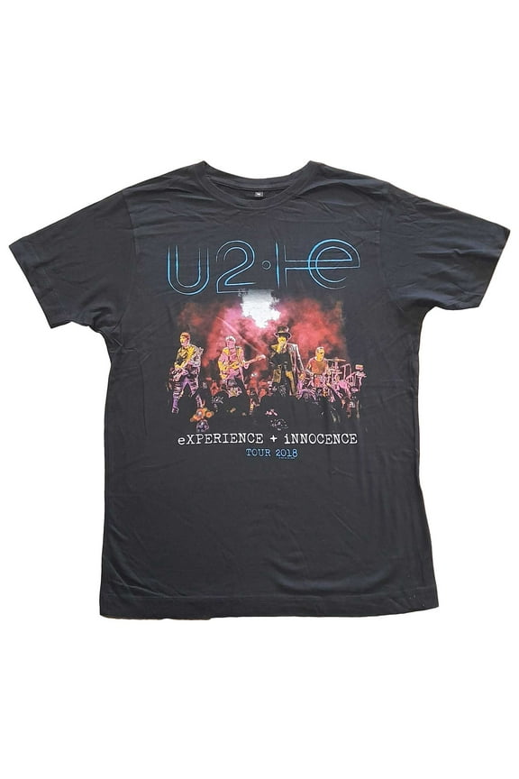 U2 Unisex T-Shirt Live Photo 2018 (Large)