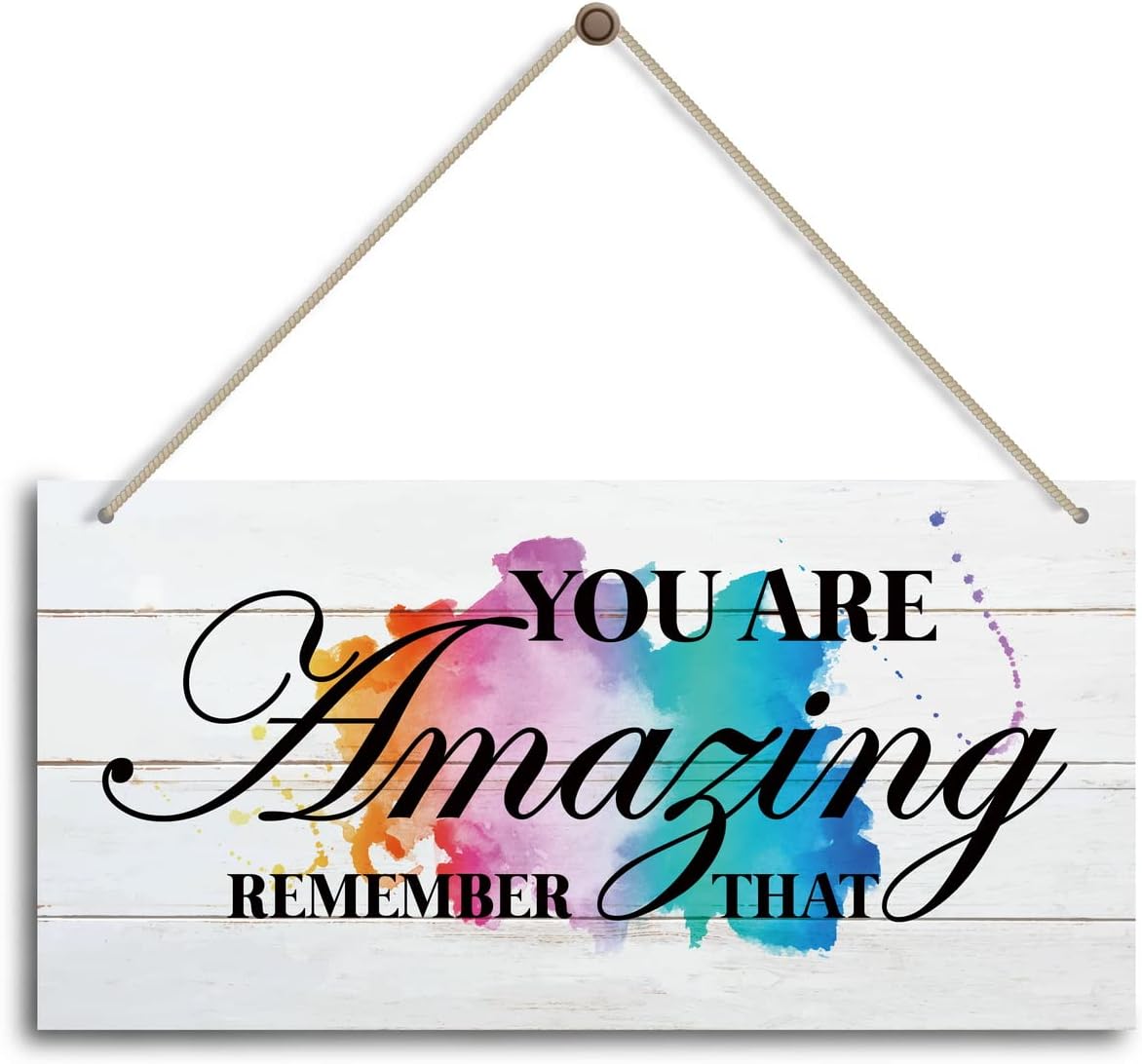 Unique Bless \U201Cyou Are Amazing, Remember That\U201D- Blessed Wall Decor Wood ...