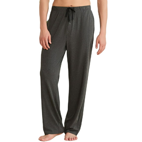 U2SKIIN Mens Pajama Pants, Soft Lightweight PJ Bottoms with Pockets,(Dark Grey Mel.2XL)