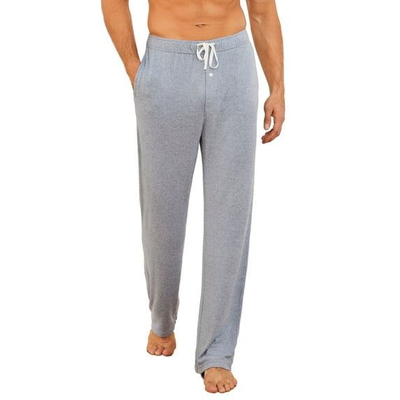 U2SKIIN Mens Pajama Pants, Ultra Soft Stretch Lightweight PJ Bottoms with Pockets,(Navy Mel.2XL)