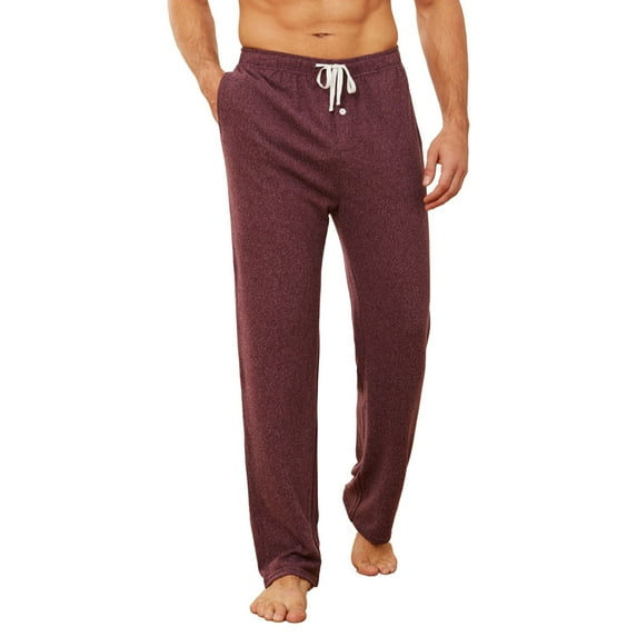 U2SKIIN Mens Pajama Pants, Ultra Soft Stretch Lightweight PJ Bottoms with Pockets,(Purple Mel.S)