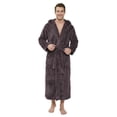 thumbnail image 1 of U2SKIIN Mens Robe Big and Tall with Hood,Full Length Plush Robe for Men Long Fleece Bathrobe（Dark Grey, L/XL）, 1 of 7