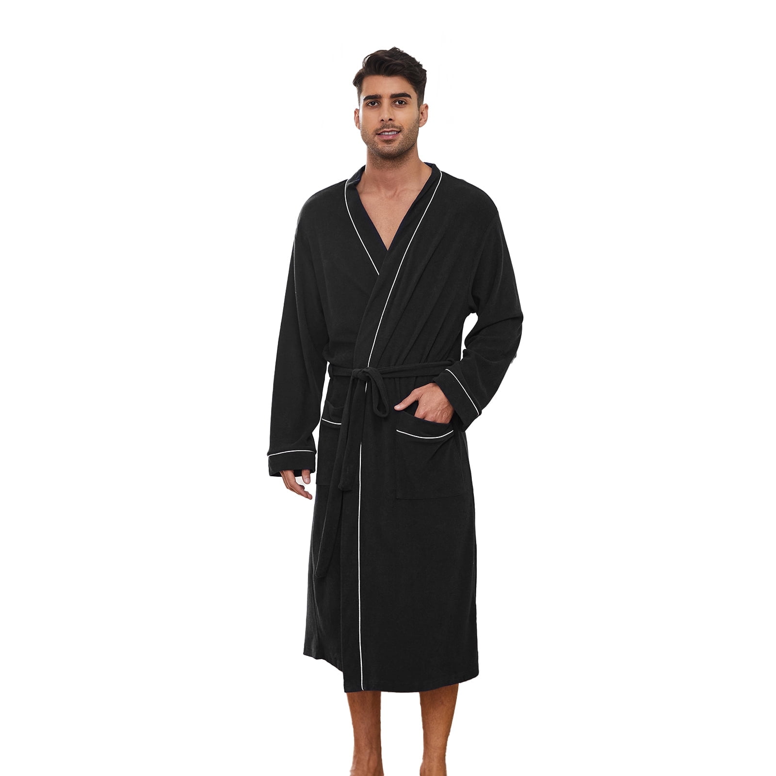 U2SKIIN Mens Terry Cloth Robe, 100 Cotton Soft Spa Bathrobes for Men