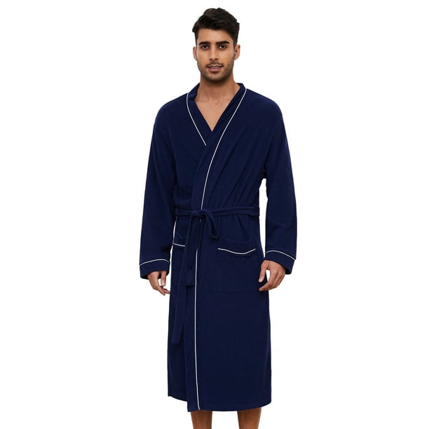 U2SKIIN Mens Terry Cloth Robe, 100 Cotton Soft Spa Bathrobes for Men