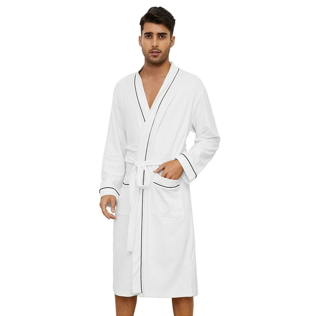 U2SKIIN Mens Terry Cloth Robe, 100 Cotton Soft Spa Bathrobes for Men