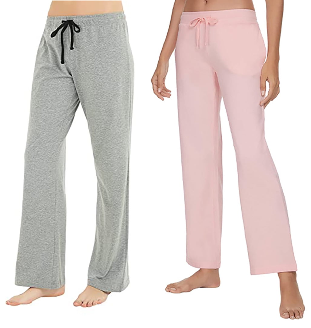 U2SKIIN 2 Pack Pajama Pants for Women, Womens Soft Lounge Lightweight Sleep  Pj Bottoms, (Black/Navy, S)