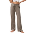 thumbnail image 1 of U2SKIIN Women's Pajamas Pants, Soft Lounge Wide Leg Lightweight Sleep Pj Bottoms,(Khaki,M), 1 of 5
