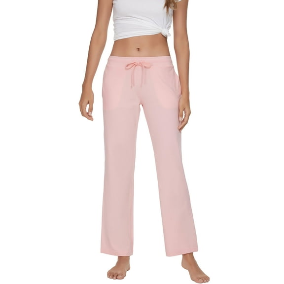 U2SKIIN Womens Cotton Pajama Pants, Soft Lounge Lightweight Sleep Pj Bottoms,(Pink,S)