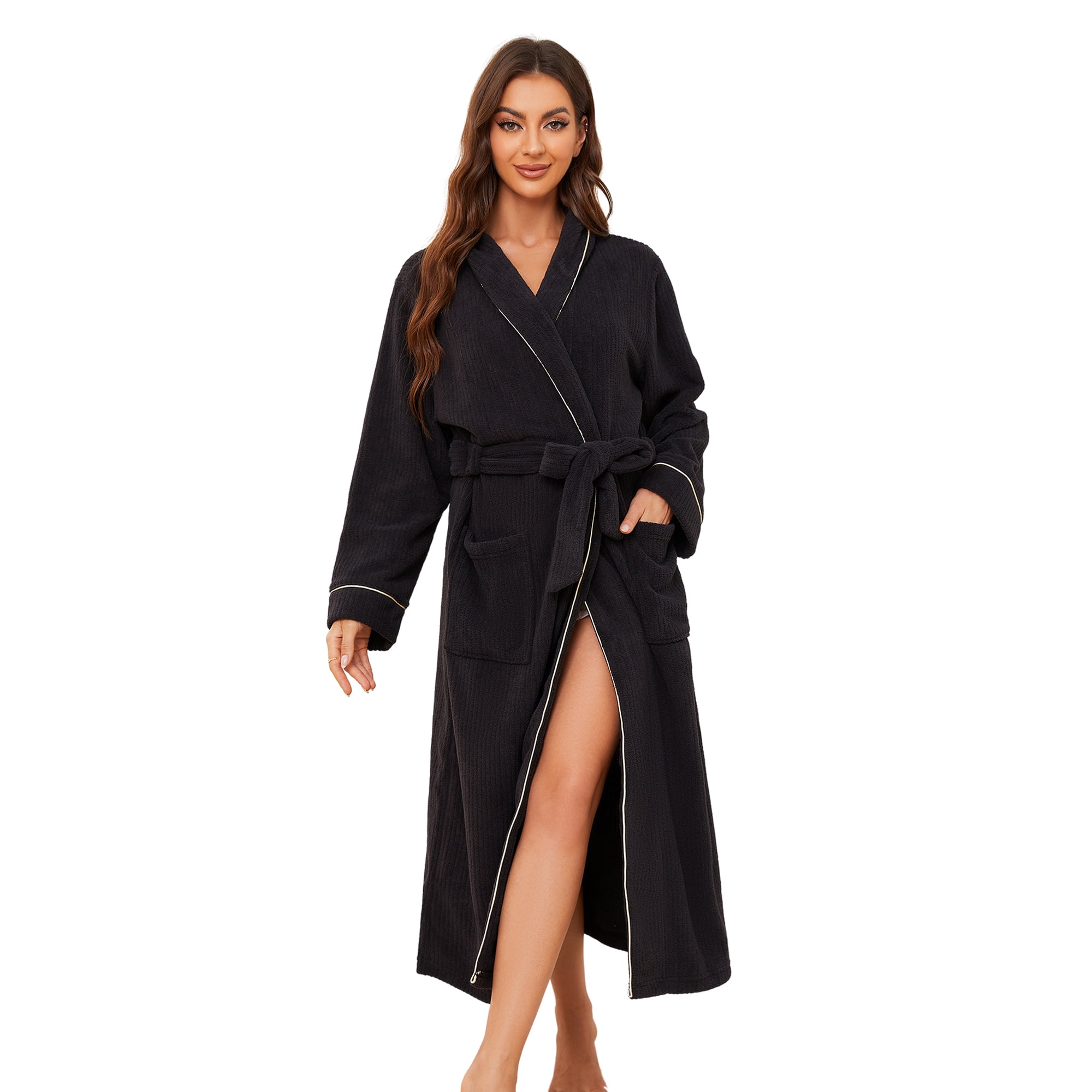 Loose Outer Robe U2SKIIN Womens Fleece Robes, Cozy Warm Bathrobes Soft Loose Loungewear ...