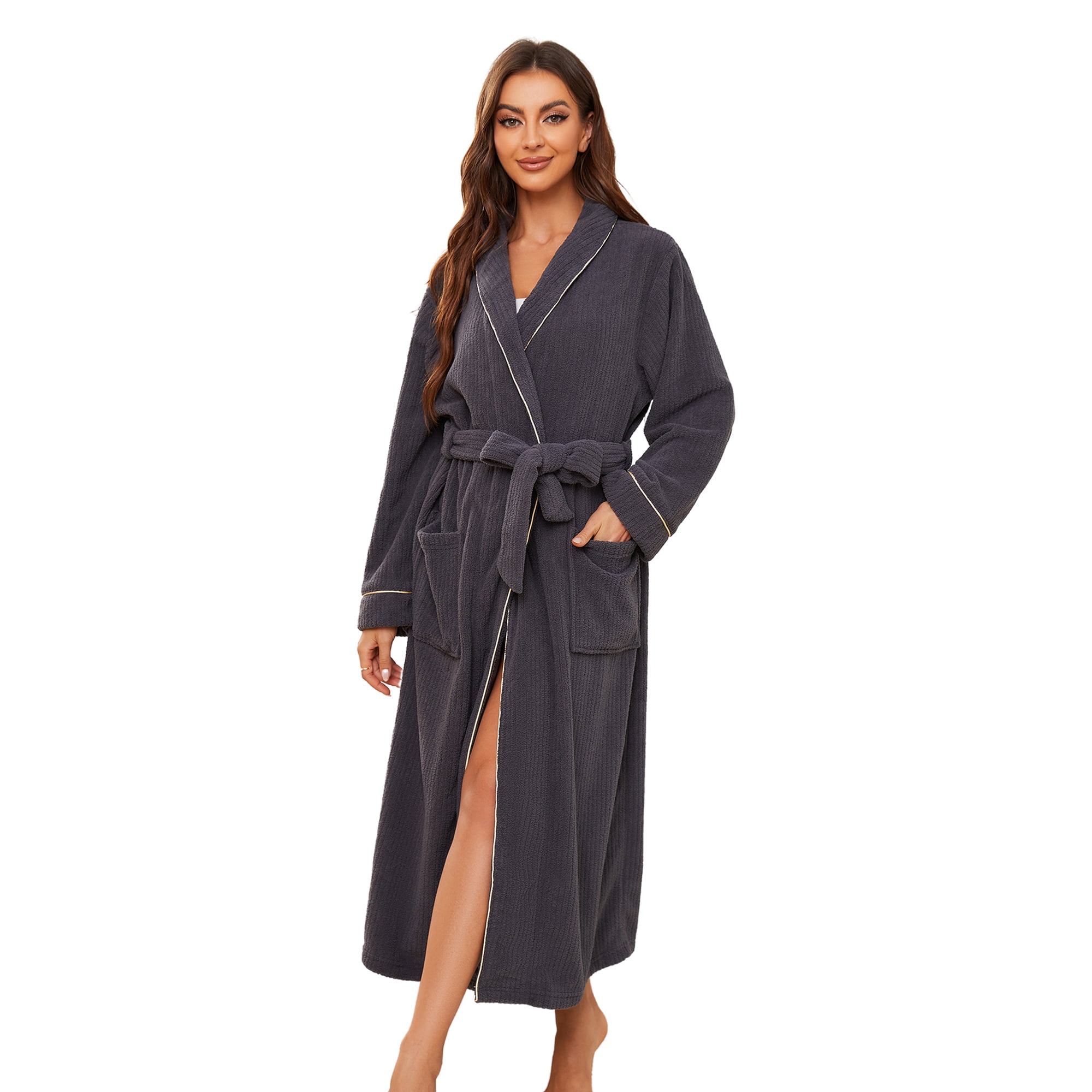 Warm Robe U2SKIIN Womens Fleece Robes, Cozy Warm Bathrobes Soft Loose Loungewear ...