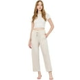 thumbnail image 1 of U2SKIIN Womens Pajama Pants, Comfy Casual Lightweight PJ Bottoms Women Lounge Pants with Pockets,(Beige Mel.,S), 1 of 5