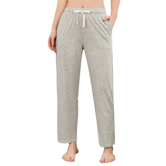 U2SKIIN Womens Pajama Pants, Soft Lightweight Lounge Sleep Pants with Pockets Casual Pj Bottoms (Light Green Mel., 2XL)