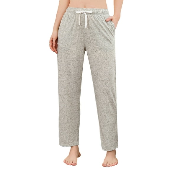 U2SKIIN Womens Pajama Pants, Soft Lightweight Lounge Sleep Pants with Pockets Casual Pj Bottoms (Light Green Mel., M)