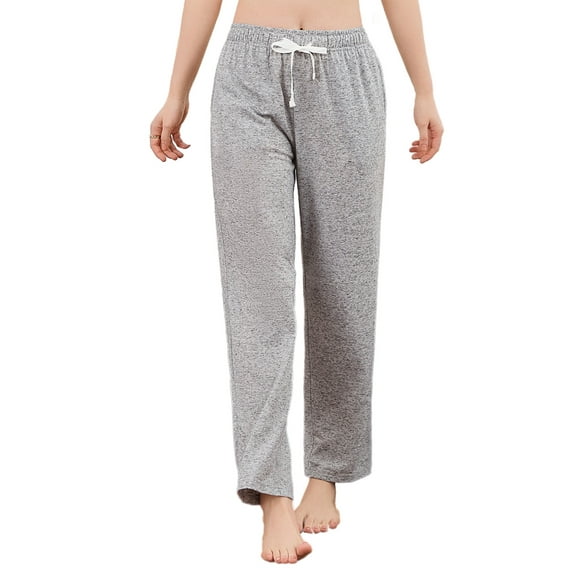 U2SKIIN Womens Pajama Pants, Soft Lightweight Lounge Sleep Pants with Pockets Casual Pj Bottoms (Light Grey Mel., 2XL)