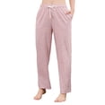 thumbnail image 1 of U2SKIIN Womens Pajama Pants, Soft Lightweight Lounge Sleep Pants with Pockets Casual Pj Bottoms (Light Pink Mel., XL), 1 of 5