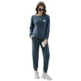 thumbnail image 1 of U2SKIIN Womens Pajama Set Long Sleeve with Jogger Pants Casual Loungewear Pjs for Women Sleepwear (Dark Grey Mel., S), 1 of 4