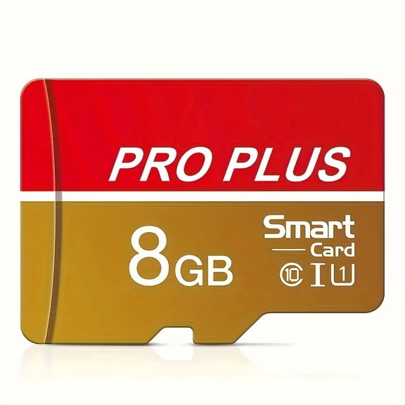 U3 High-Speed Memory Card 8GB-128GB with SD Adapter for Smartphones, Tablets, Security Cameras | Gold Accents | Expand Device Storage