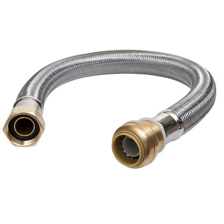 3/4 in. FIP x 3/4 in. MIP x 18 in. Stainless Steel Water Heater Supply Line 3/4 in. FIP x 3/4 in. MIP x 18 in. Stainless Steel Water Heater Supply Line