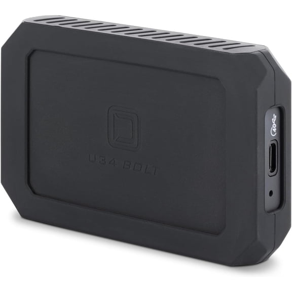U34-8T-BK-TAA Oyen Digital U34 Bolt 8TB USB-C (USB4) Rugged NVMe SSD, Up to 2800MB/s