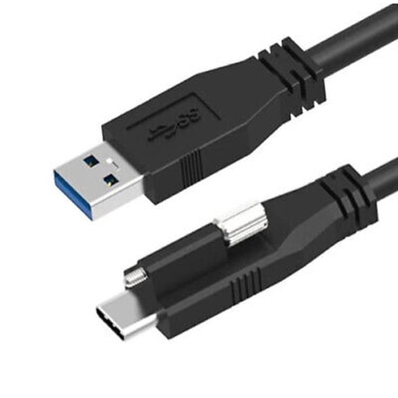 U3S1A01C14-010   Cable USB 3.1 Gen 2 A Male Straight to C Male Single Thumbscrew Locking 1m : RoHS