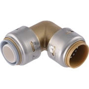 Cash Acme U4256LFA Brass Push Polybutylene Conversion Elbow Fitting, 90-Degree, 3/4-In. - Quantity 6   Residential Use, Standard Application
