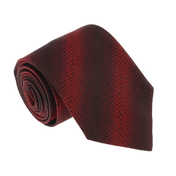 U4547 Red/Black Graphic 100% Silk Tie
