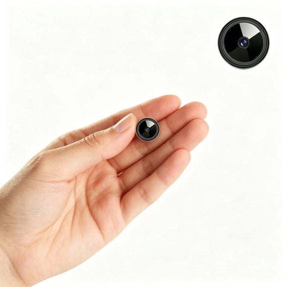 U5 Mini Security Camera, 2.4G/5GHz WiFi Wireless Cam with Night Vision, Motion Detection, App Control, Tiny Indoor Nanny Cam for Home, Office, Baby & Pet Monitoring