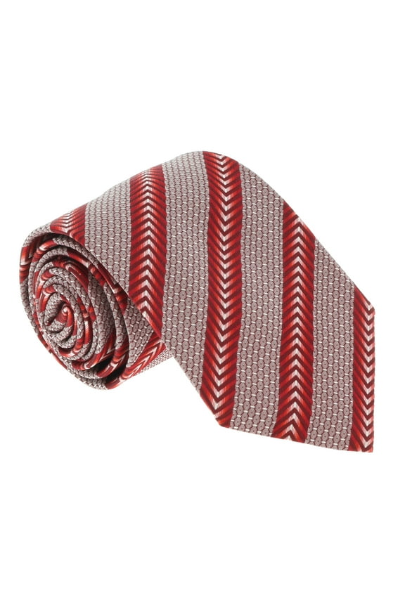 U5325 Red Micro Check 100% Silk Tie