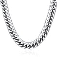 thumbnail image 1 of U7 Chunky Miami Cuban Link Chain for Men Women 12MM Wide 28 Inch Stainless Steel Franco Curb Necklace Punk Rapper Birthday Father's Day Jewelry Gift for Him Son Husband, 1 of 8