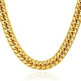 thumbnail image 1 of U7 Gold Plated 12MM Cuban Link Chain for Men Women 26 Inch Thick Stainless Steel Franco Curb Necklace Pop Jewelry Gift for Him, 1 of 8