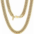thumbnail image 1 of U7 Gold Plated 9MM Cuban Link Chain for Men Women 28 Inch Thick Stainless Steel Franco Curb Necklace Pop Birthday Father's Day Jewelry Gift for Him Son Husband, 1 of 8